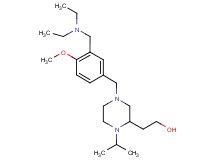 2-(4-{3-[(diethylamino)methyl]-4-methoxybenzyl}-1-isopropyl-2-piperazinyl)ethanol