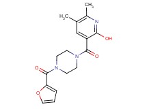3-{[4-(2-furoyl)-1-piperazinyl]carbonyl}-5,6-dimethyl-2-pyridinol