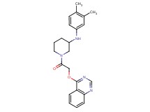 N-(3,4-dimethylphenyl)-1-[(4-quinazolinyloxy)acetyl]-3-piperidinamine