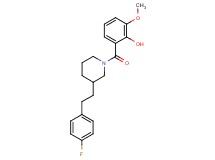2-({3-[2-(4-fluorophenyl)ethyl]-1-piperidinyl}carbonyl)-6-methoxyphenol