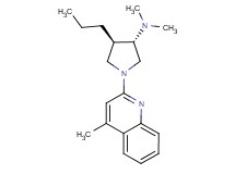(3S*,4R*)-N,N-dimethyl-1-(4-methyl-2-quinolinyl)-4-propyl-3-pyrrolidinamine