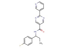 N-[1-(4-fluorophenyl)propyl]-2-pyridin-3-ylpyrimidine-5-carboxamide