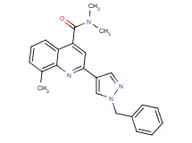 2-(1-benzyl-1H-pyrazol-4-yl)-N,N,8-trimethylquinoline-4-carboxamide