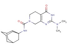 N-1-adamantyl-2-(dimethylamino)-4-oxo-4,5,6,8-tetrahydropyrido[3,4-d]pyrimidine-7(3H)-carboxamide