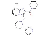 8-methyl-2-(1-piperidinylcarbonyl)-3-{[2-(3-pyridinyl)-1-piperidinyl]methyl}imidazo[1,2-a]pyridine