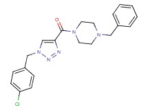 1-benzyl-4-{[1-(4-chlorobenzyl)-1H-1,2,3-triazol-4-yl]carbonyl}piperazine