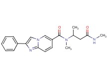 N-methyl-N-[1-methyl-3-(methylamino)-3-oxopropyl]-2-phenylimidazo[1,2-a]pyridine-6-carboxamide
