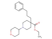ethyl 4-(3-phenylpropyl)-1-(tetrahydro-2H-pyran-4-yl)-4-piperidinecarboxylate