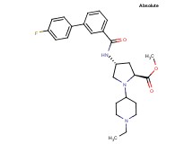methyl (4R)-1-(1-ethyl-4-piperidinyl)-4-{[(4'-fluoro-3-biphenylyl)carbonyl]amino}-L-prolinate