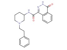 4-oxo-N-[1-(2-phenylethyl)-3-piperidinyl]-3,4-dihydro-1-phthalazinecarboxamide