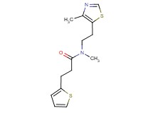 N-methyl-N-[2-(4-methyl-1,3-thiazol-5-yl)ethyl]-3-(2-thienyl)propanamide