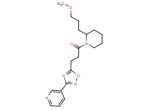 3-(5-{3-[2-(3-methoxypropyl)-1-piperidinyl]-3-oxopropyl}-1,2,4-oxadiazol-3-yl)pyridine