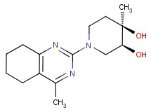 (3S*,4R*)-4-methyl-1-(4-methyl-5,6,7,8-tetrahydroquinazolin-2-yl)piperidine-3,4-diol