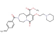 methyl 7-oxo-9-[2-(1-piperidinyl)ethoxy]-3-(4-vinylbenzoyl)-1,2,3,4,5,7-hexahydropyrido[1,2-d][1,4]diazepine-10-carboxylate