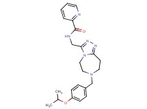 N-{[7-(4-isopropoxybenzyl)-6,7,8,9-tetrahydro-5H-[1,2,4]triazolo[4,3-d][1,4]diazepin-3-yl]methyl}-2-pyridinecarboxamide