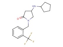 4-(cyclopentylamino)-1-[2-(trifluoromethyl)benzyl]-2-pyrrolidinone