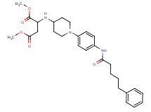 dimethyl N-(1-{4-[(5-phenylpentanoyl)amino]phenyl}-4-piperidinyl)aspartate