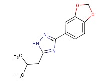 3-(1,3-benzodioxol-5-yl)-5-isobutyl-1H-1,2,4-triazole