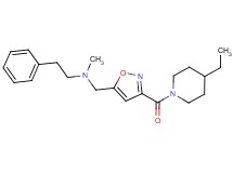 ({3-[(4-ethylpiperidin-1-yl)carbonyl]isoxazol-5-yl}methyl)methyl(2-phenylethyl)amine