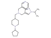 1-(1-cyclopentyl-4-piperidinyl)-N-[(1-isopropyl-1H-pyrazol-4-yl)methyl]-N-(3-pyridinylmethyl)methanamine
