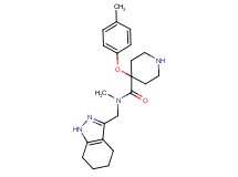 N-methyl-4-(4-methylphenoxy)-N-(4,5,6,7-tetrahydro-1H-indazol-3-ylmethyl)-4-piperidinecarboxamide hydrochloride