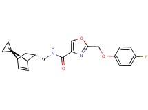 2-[(4-fluorophenoxy)methyl]-N-[(1R*,2S*,4S*)-spiro[bicyclo[2.2.1]heptane-7,1'-cyclopropane]-5-en-2-ylmethyl]-1,3-oxazole-4-carboxamide