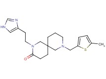 2-[2-(1H-imidazol-4-yl)ethyl]-8-[(5-methyl-2-thienyl)methyl]-2,8-diazaspiro[5.5]undecan-3-one