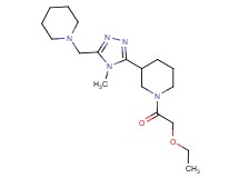 1-(ethoxyacetyl)-3-[4-methyl-5-(piperidin-1-ylmethyl)-4H-1,2,4-triazol-3-yl]piperidine