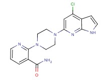 2-[4-(4-chloro-1H-pyrrolo[2,3-b]pyridin-6-yl)piperazin-1-yl]nicotinamide
