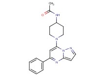N-[1-(5-phenylpyrazolo[1,5-a]pyrimidin-7-yl)-4-piperidinyl]acetamide