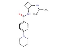N-[(1S*,2R*)-2-(isopropylamino)cyclobutyl]-4-(1-piperidinyl)benzamide