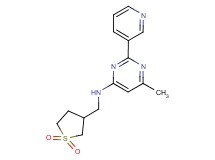 N-[(1,1-dioxidotetrahydro-3-thienyl)methyl]-6-methyl-2-pyridin-3-ylpyrimidin-4-amine