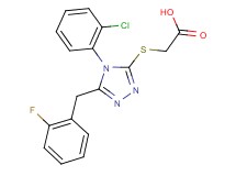 {[4-(2-chlorophenyl)-5-(2-fluorobenzyl)-4H-1,2,4-triazol-3-yl]thio}acetic acid