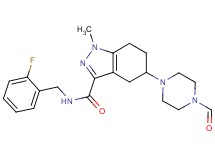 N-(2-fluorobenzyl)-5-(4-formyl-1-piperazinyl)-1-methyl-4,5,6,7-tetrahydro-1H-indazole-3-carboxamide