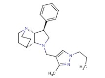 (2R*,3S*,6R*)-5-[(3-methyl-1-propyl-1H-pyrazol-4-yl)methyl]-3-phenyl-1,5-diazatricyclo[5.2.2.0~2,6~]undecane