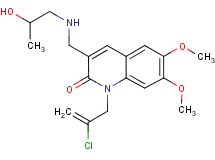1-(2-chloro-2-propen-1-yl)-3-{[(2-hydroxypropyl)amino]methyl}-6,7-dimethoxy-2(1H)-quinolinone