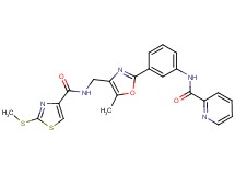 N-(3-{5-methyl-4-[({[2-(methylthio)-1,3-thiazol-4-yl]carbonyl}amino)methyl]-1,3-oxazol-2-yl}phenyl)-2-pyridinecarboxamide