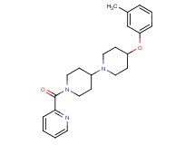4-(3-methylphenoxy)-1'-(pyridin-2-ylcarbonyl)-1,4'-bipiperidine