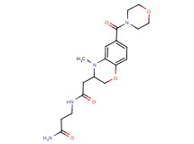 3-({[4-methyl-6-(morpholin-4-ylcarbonyl)-3,4-dihydro-2H-1,4-benzoxazin-3-yl]acetyl}amino)propanamide