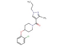 4-(2-chlorophenoxy)-1-[(3-methyl-1-propyl-1H-pyrazol-4-yl)carbonyl]piperidine
