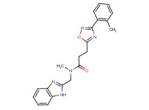 N-(1H-benzimidazol-2-ylmethyl)-N-methyl-3-[3-(2-methylphenyl)-1,2,4-oxadiazol-5-yl]propanamide