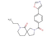 2-[4-(1,3-oxazol-5-yl)benzoyl]-7-propyl-2,7-diazaspiro[4.5]decan-6-one