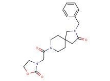 2-benzyl-8-[(2-oxo-1,3-oxazolidin-3-yl)acetyl]-2,8-diazaspiro[4.5]decan-3-one