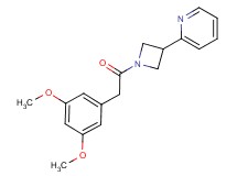 2-{1-[(3,5-dimethoxyphenyl)acetyl]-3-azetidinyl}pyridine