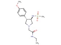 N-ethyl-2-{rel-(3S,4R)-3-(4-methoxyphenyl)-4-[(methylsulfonyl)amino]-1-pyrrolidinyl}acetamide hydrochloride