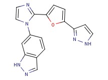 6-{2-[5-(1H-pyrazol-3-yl)-2-furyl]-1H-imidazol-1-yl}-1H-indazole