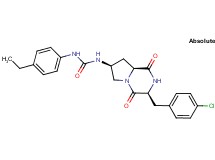 N-[(3S,7S,8aS)-3-(4-chlorobenzyl)-1,4-dioxooctahydropyrrolo[1,2-a]pyrazin-7-yl]-N'-(4-ethylphenyl)urea