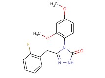 4-(2,4-dimethoxyphenyl)-5-(2-fluorobenzyl)-2,4-dihydro-3H-1,2,4-triazol-3-one