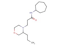 N-cycloheptyl-3-(3-propylmorpholin-4-yl)propanamide