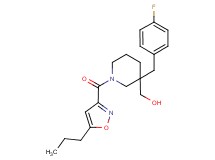 {3-(4-fluorobenzyl)-1-[(5-propyl-3-isoxazolyl)carbonyl]-3-piperidinyl}methanol